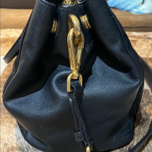 Prada Black Nylon Bauletto Handbag - Picture 2 of 13